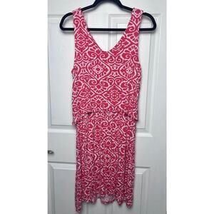 Caribbean Joe Women's Sleeveless Flowy Knee Length Dress Size Medium